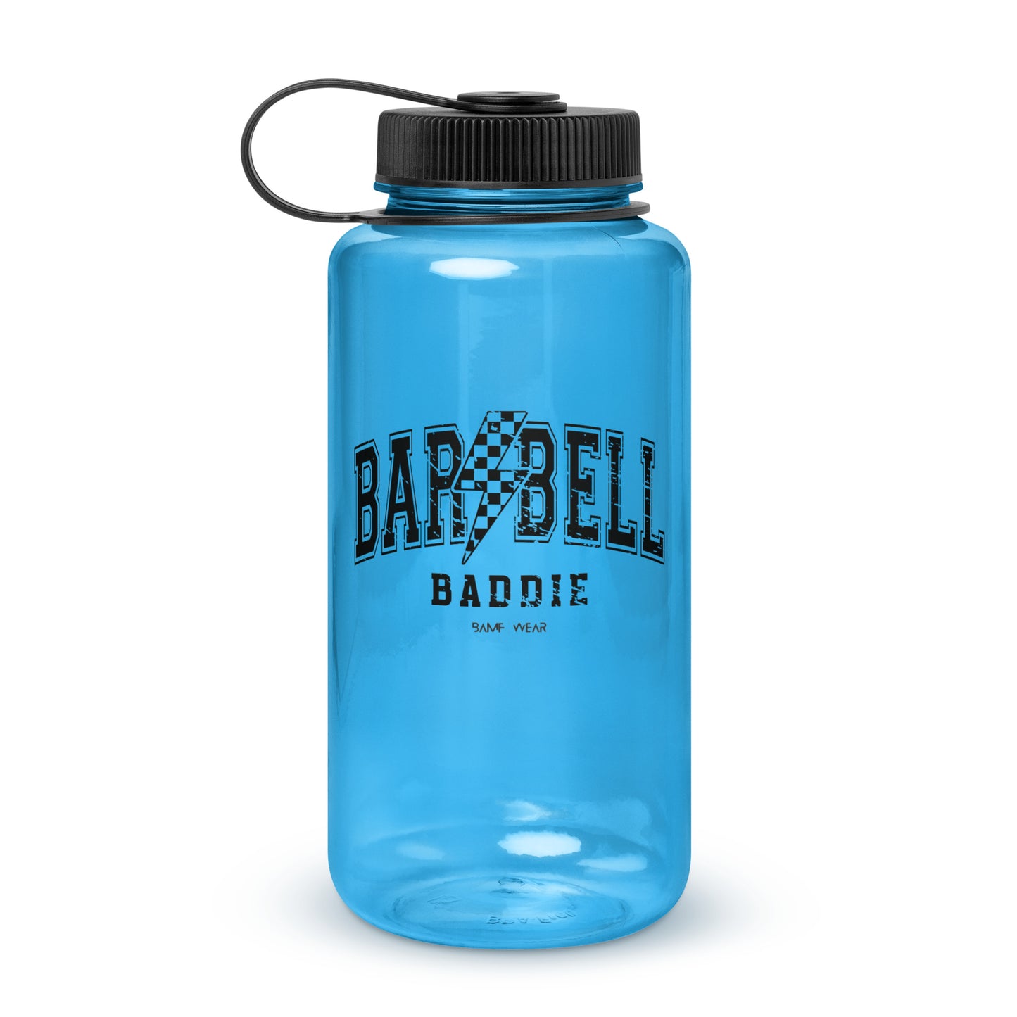 Wide mouth plastic water bottle