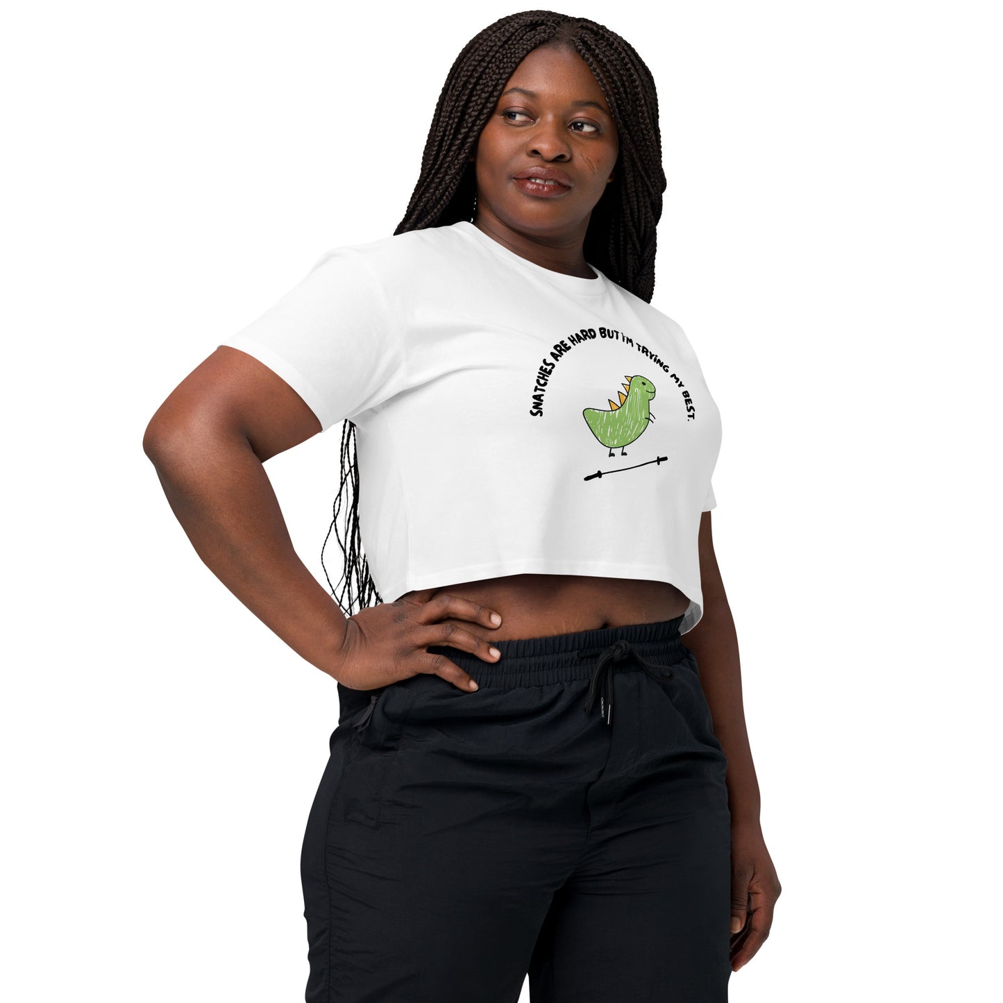 T-Rex Can't Snatch Women’s Crop Top