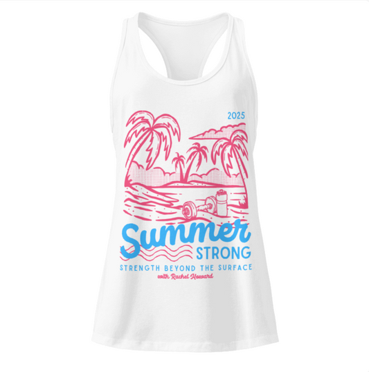 Summer Strong Women’s fitted racerback tank top