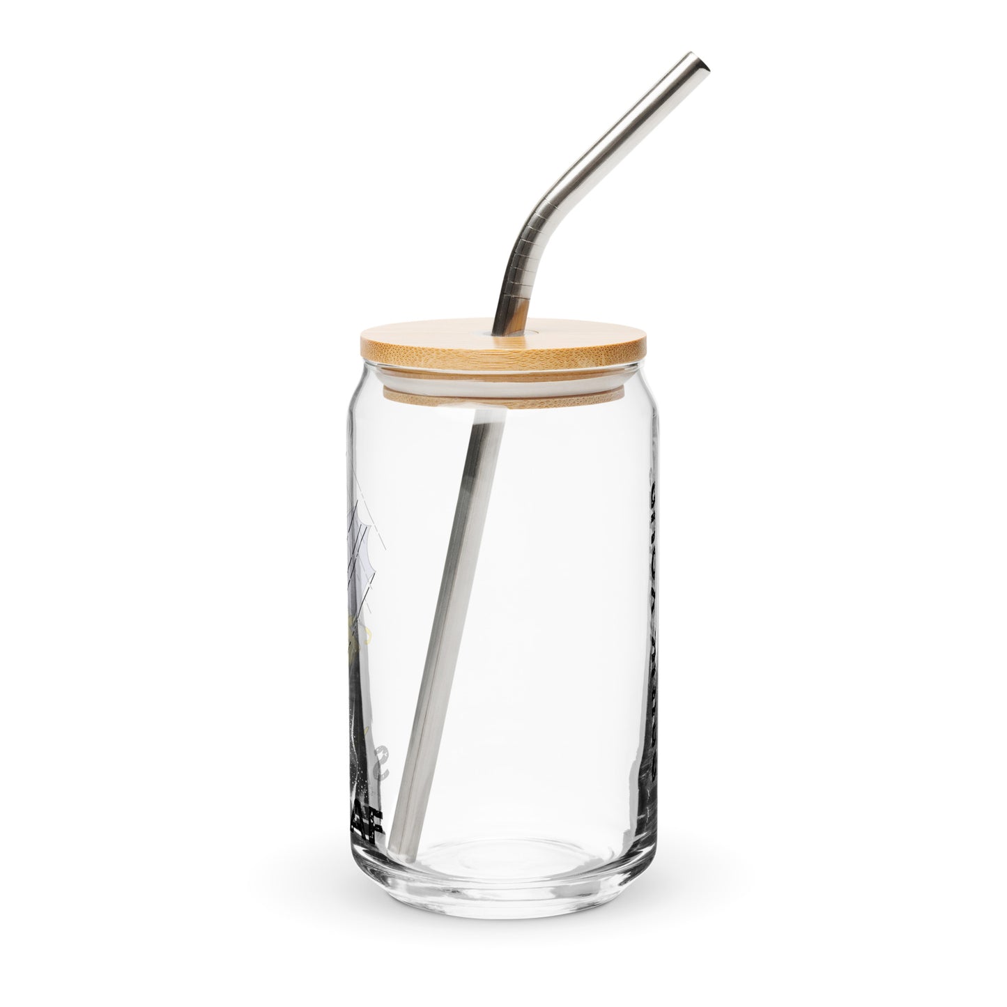 Salty AF Glass with lid and straw