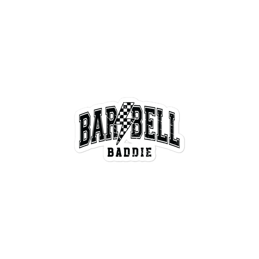Barbell Baddie Bubble-free stickers