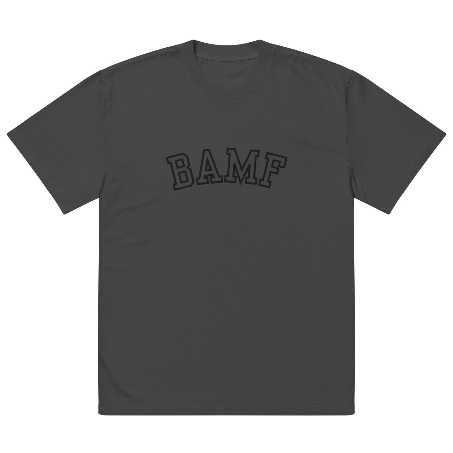BAMF Oversized Embroidered Faded T-shirt