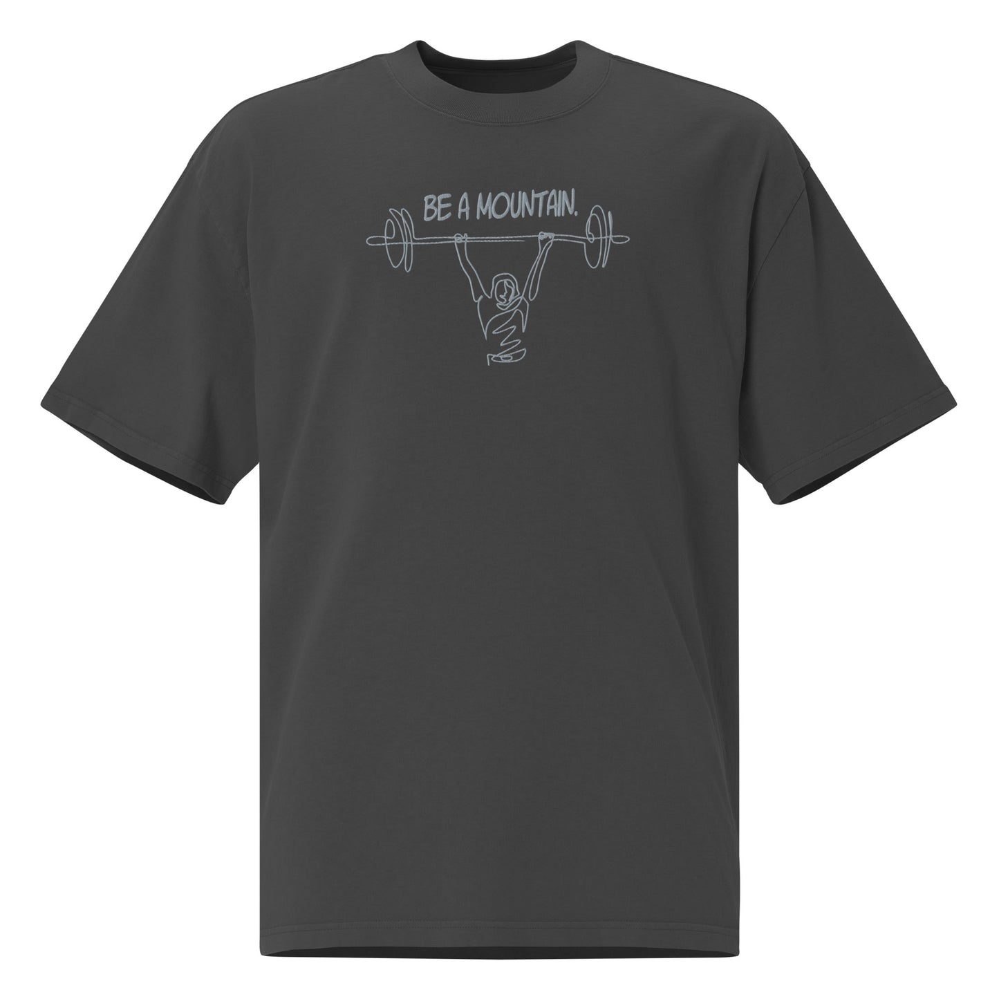 Be A Mountain Oversized faded t-shirt