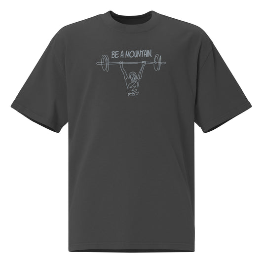 Be A Mountain Oversized faded t-shirt