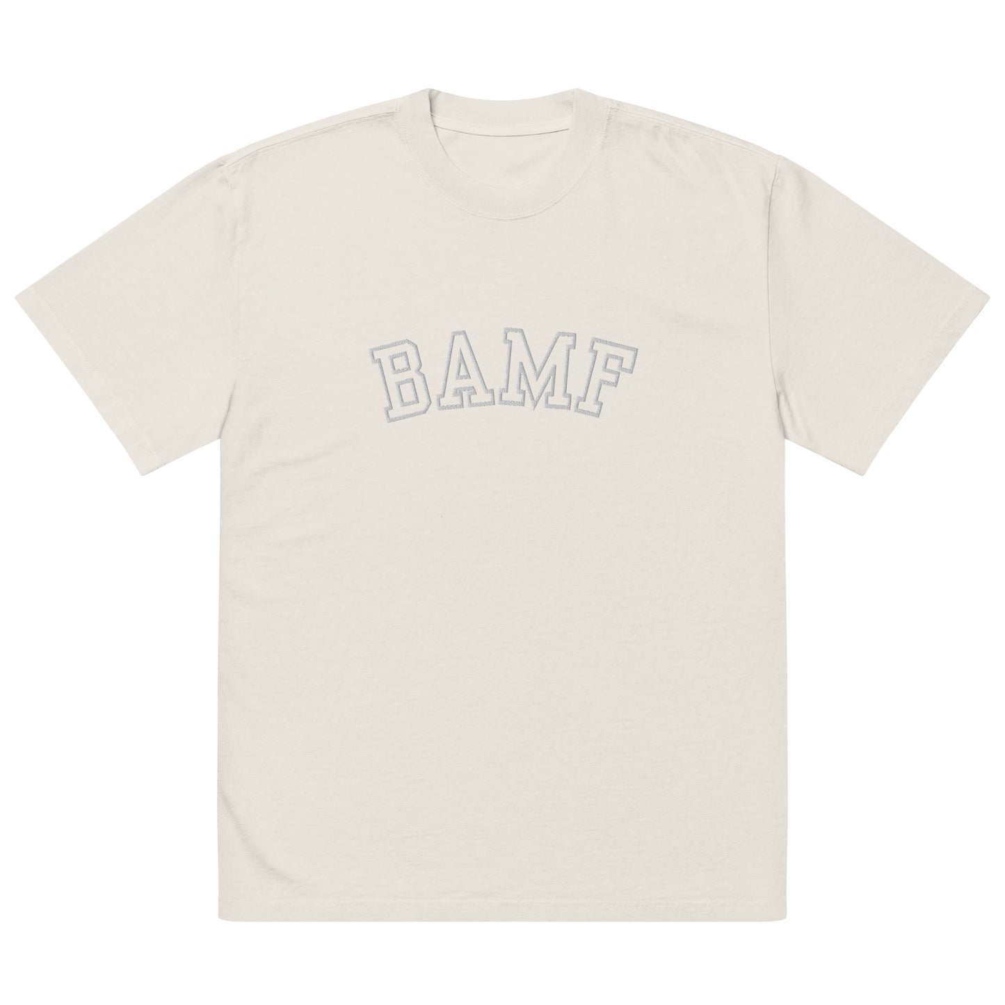 BAMF Oversized Embroidered Faded T-shirt