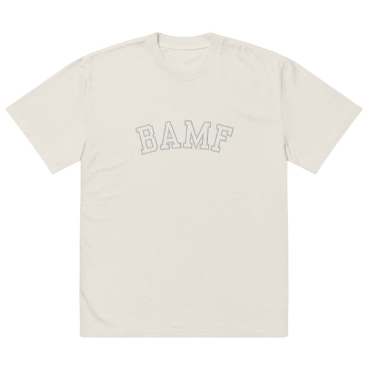 BAMF Oversized Embroidered Faded T-shirt