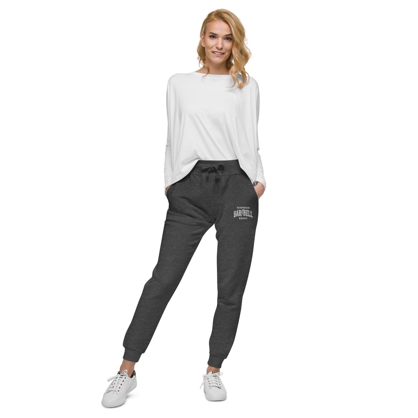Barbell Baddie Embroidered Unisex fleece sweatpants
