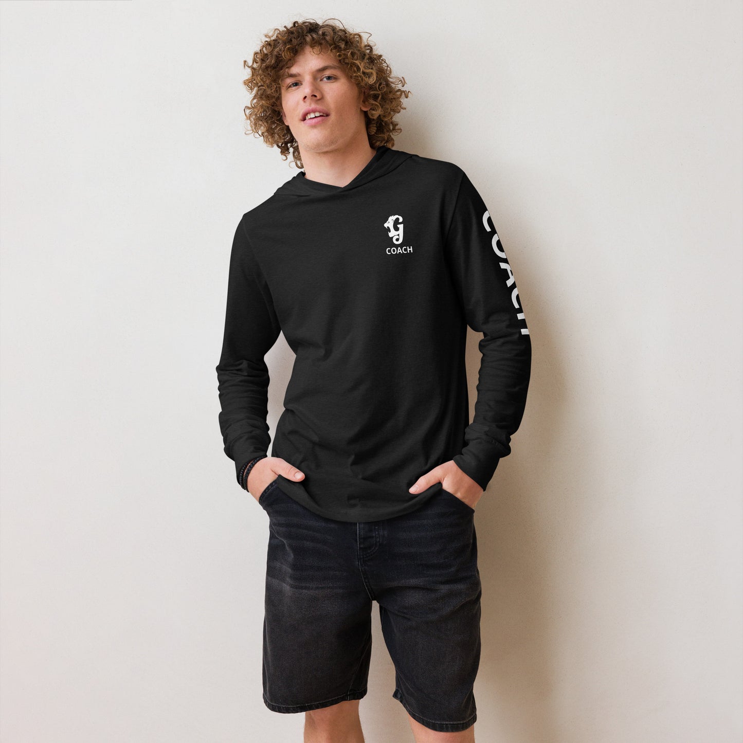 GSC Coach Hooded long-sleeve tee shirt