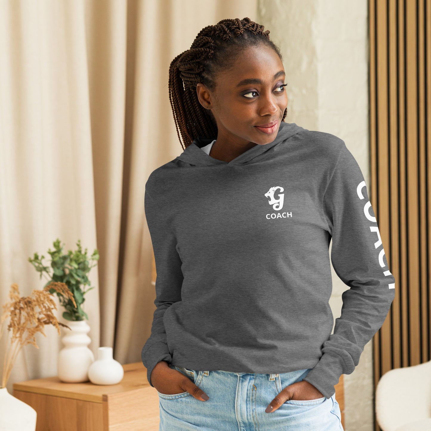 GSC Coach Hooded long-sleeve tee shirt