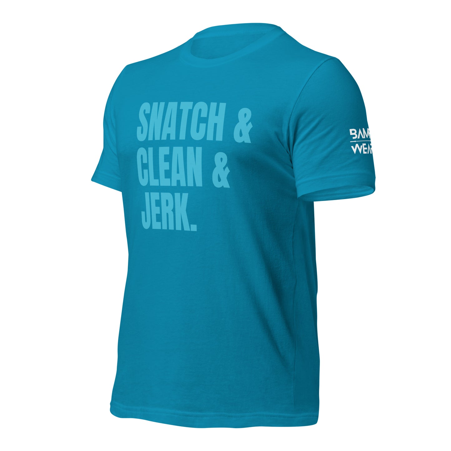 Teal on Teal Weightlifter Unisex t-shirt
