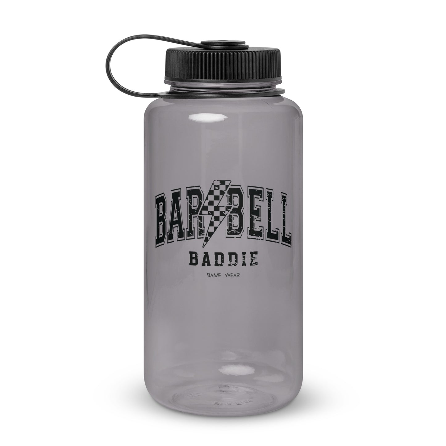 Wide mouth plastic water bottle