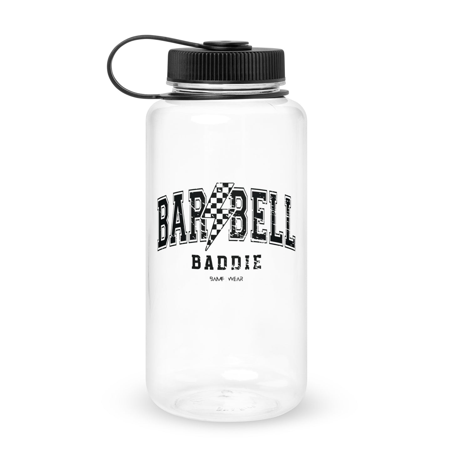 Wide mouth plastic water bottle