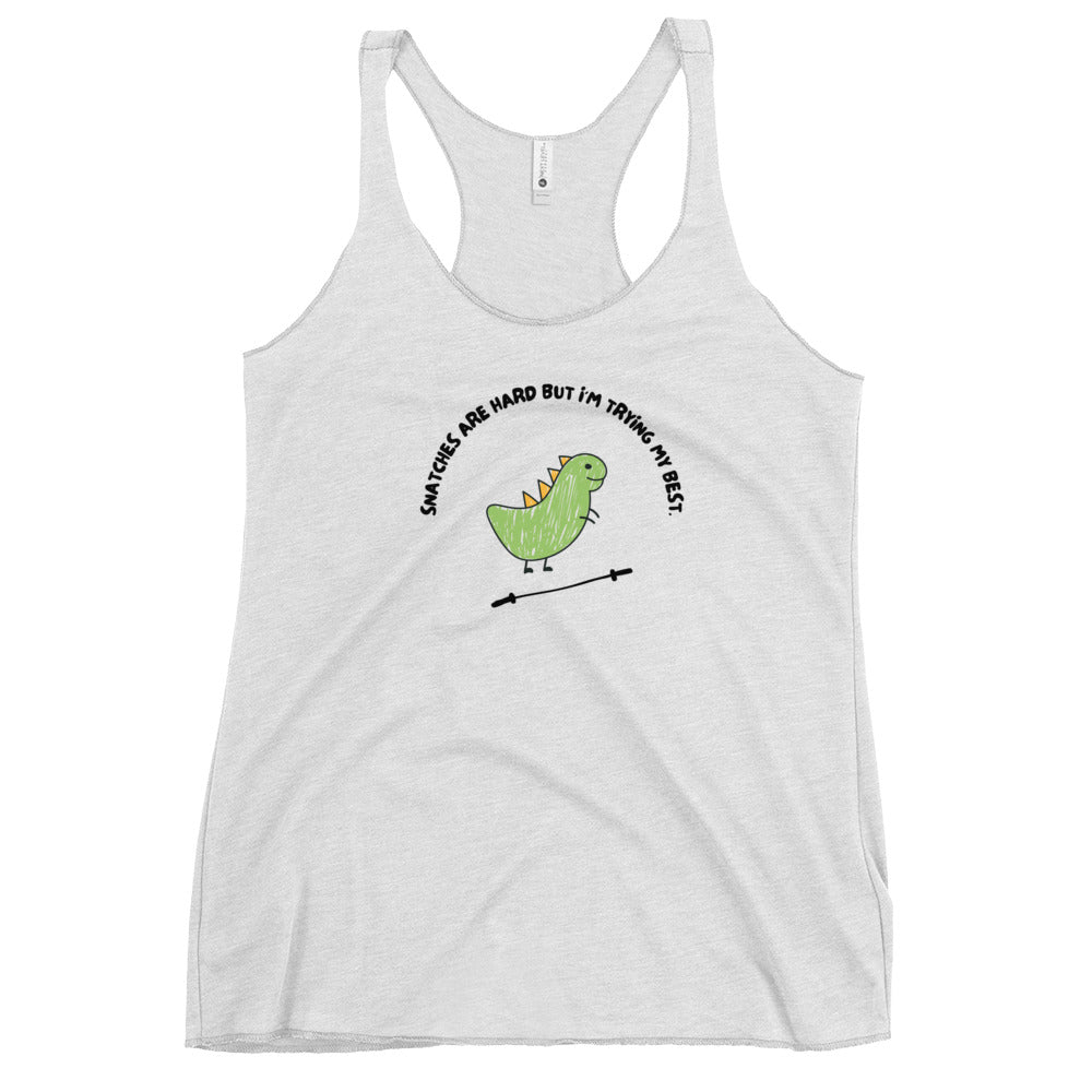 T-Rex Can't Snatch Women's Racerback Tank