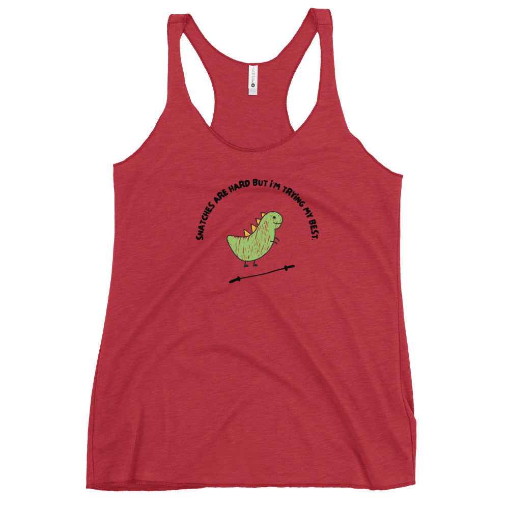 T-Rex Can't Snatch Women's Racerback Tank