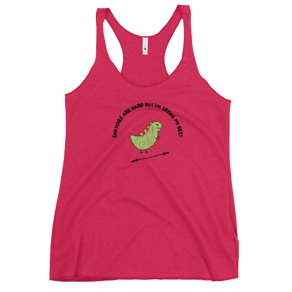 T-Rex Can't Snatch Women's Racerback Tank